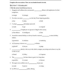 خرید و دانلود نسخه کامل کتاب Intelligent Business Upper Intermediate Tests