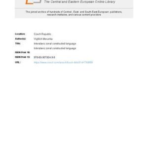 خرید و دانلود نسخه کامل کتاب Interslavic zonal constructed language: an introduction for English-speakers