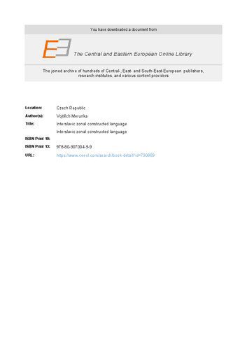 خرید و دانلود نسخه کامل کتاب Interslavic zonal constructed language: an introduction for English-speakers_68c54f5f2a153.jpeg خرید و دانلود نسخه کامل کتاب Interslavic zonal constructed language: an introduction for English-speakers