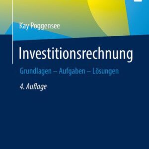 خرید و دانلود نسخه کامل کتاب Investitionsrechnung: Grundlagen – Aufgaben – Lösungen