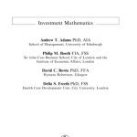 خرید و دانلود نسخه کامل کتاب Investment Mathematics