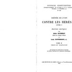 خرید و دانلود نسخه کامل کتاب Irénée de Lyon: Contre les hérésies, Livre 1 Texte et traduction