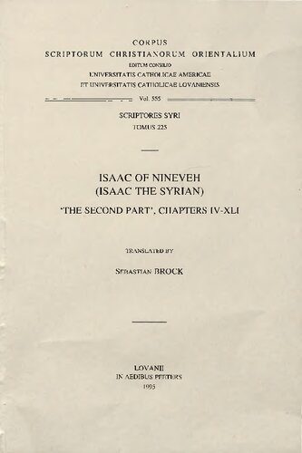 خرید و دانلود نسخه کامل کتاب Isaac of Nineveh (Isaac the Syrian): The Second Part, Chapters 4-41_68cd1a5f5a206.jpeg خرید و دانلود نسخه کامل کتاب Isaac of Nineveh (Isaac the Syrian): The Second Part, Chapters 4-41