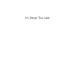 خرید و دانلود نسخه کامل کتاب It’s Never Too Late: To achieve financial security … start today