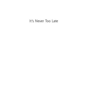 خرید و دانلود نسخه کامل کتاب It’s Never Too Late: To achieve financial security … start today