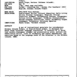خرید و دانلود نسخه کامل کتاب Iumi Lanem Pijin: A Basic Course in Solomon Islands Pidgin
