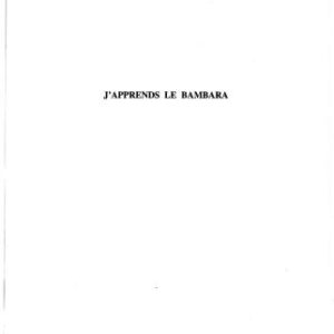 خرید و دانلود نسخه کامل کتاب J’apprends le Bambara