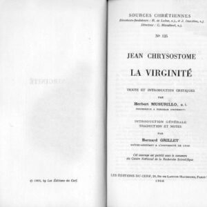 خرید و دانلود نسخه کامل کتاب Jean Chrysostome : La Virginité