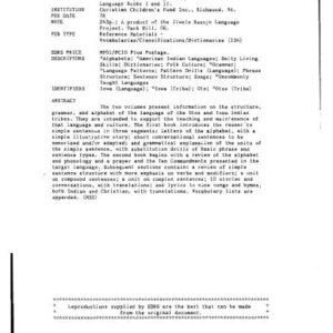 خرید و دانلود نسخه کامل کتاب Jiwele-Baxoje Wan’shige Ukenye Ich’e Otoe-Iowa Indian Language Books I and II