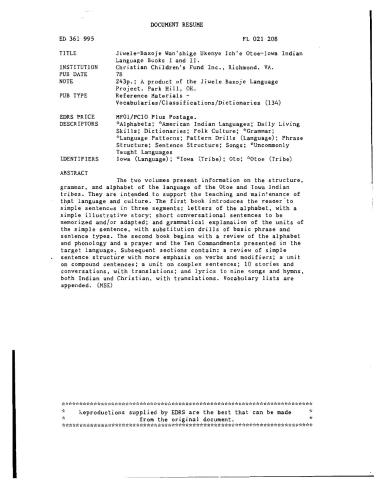 خرید و دانلود نسخه کامل کتاب Jiwele-Baxoje Wan’shige Ukenye Ich’e Otoe-Iowa Indian Language Books I and II_68b939b27f122.jpeg خرید و دانلود نسخه کامل کتاب Jiwele-Baxoje Wan’shige Ukenye Ich’e Otoe-Iowa Indian Language Books I and II