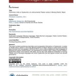 خرید و دانلود نسخه کامل کتاب Joseph. Preliminary notes on Gyalsumdo, an undocumented Tibetan variety in Manang District, Nepal