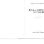 خرید و دانلود نسخه کامل کتاب Juraksamojedisches Wörterbuch