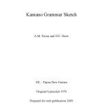 خرید و دانلود نسخه کامل کتاب Kamano Grammar Sketch