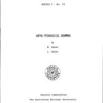 خرید و دانلود نسخه کامل کتاب Kapau Pedagogical Grammar