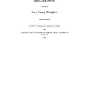 خرید و دانلود نسخه کامل کتاب Kenyang Lexicon