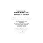 خرید و دانلود نسخه کامل کتاب Kernowak: a guide to spelling and pronunciation