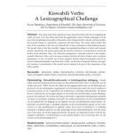 خرید و دانلود نسخه کامل کتاب Kiswahili Verbs: A Lexicographical Challenge