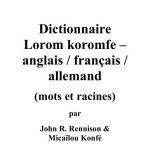 خرید و دانلود نسخه کامل کتاب Koromfe-English-Français-Deutsch Dictionary