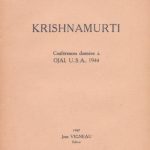 خرید و دانلود نسخه کامل کتاب Krishnamurti : conférences données à Ojai, U.S.A., 1944