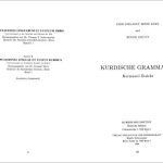 خرید و دانلود نسخه کامل کتاب Kurdische Grammatik, Kurmancî-Dialekt