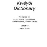 خرید و دانلود نسخه کامل کتاب Kweýol̀ dictionary