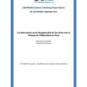 خرید و دانلود نسخه کامل کتاب La Innovación en la Organización de Servicios con el Sistema de Solidaridad en Perú
