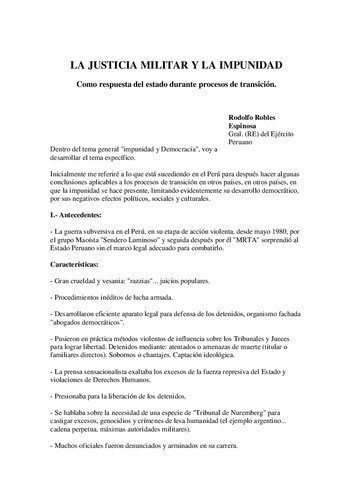 خرید و دانلود نسخه کامل کتاب La justicia militar y la impunidad : Como respuesta del estado durante procesos de transición. Ponencia presentada en el Seminario Internacional: “Impunidad y sus Efectos en los Procesos Democráticos”. Santiago de Chile, 14 de diciembre de 1996_68c768434f65d.jpeg خرید و دانلود نسخه کامل کتاب La justicia militar y la impunidad : Como respuesta del estado durante procesos de transición. Ponencia presentada en el Seminario Internacional: “Impunidad y sus Efectos en los Procesos Democráticos”. Santiago de Chile, 14 de diciembre de 1996