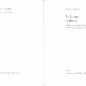 خرید و دانلود نسخه کامل کتاب La langue maltaise. Etudes syntaxiques d’un  dialecte arabe »périphérique«