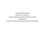 خرید و دانلود نسخه کامل کتاب La leçon à la base du poème de J.Prévert Le Cancre