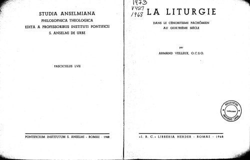 خرید و دانلود نسخه کامل کتاب La liturgie dans le cénobitisme pachômien au quatrième siècle,_68cf2aba76f0e.jpeg خرید و دانلود نسخه کامل کتاب La liturgie dans le cénobitisme pachômien au quatrième siècle,