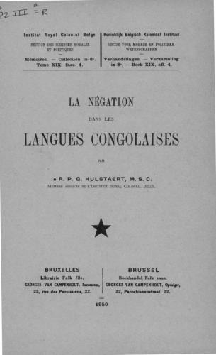 خرید و دانلود نسخه کامل کتاب La négation dans les langues congolaises_68b83a9fd32b3.jpeg خرید و دانلود نسخه کامل کتاب La négation dans les langues congolaises