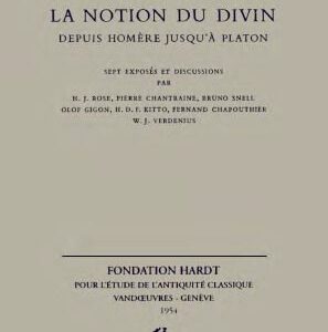 خرید و دانلود نسخه کامل کتاب La notion du divin depuis Homère jusqu’à Platon