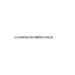 خرید و دانلود نسخه کامل کتاب La parole du prédicateur (Ve-XVe siècle)