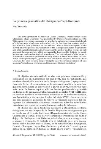 خرید و دانلود نسخه کامل کتاب La primera gramática del chiriguano (Tupí-Guaraní)_68bc978b269e3.jpeg خرید و دانلود نسخه کامل کتاب La primera gramática del chiriguano (Tupí-Guaraní)