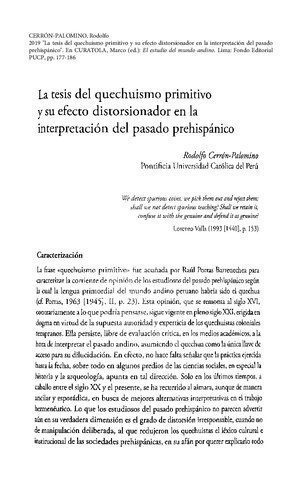 خرید و دانلود نسخه کامل کتاب La tesis del quechuismo primitivo y su efecto distorsionador en la interpretación del pasado prehispánico_68c4f1cbac5df.jpeg خرید و دانلود نسخه کامل کتاب La tesis del quechuismo primitivo y su efecto distorsionador en la interpretación del pasado prehispánico