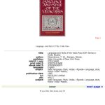 خرید و دانلود نسخه کامل کتاب Language and Style of the Vedic Rsis