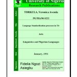 خرید و دانلود نسخه کامل کتاب Language Standardization processes in Tiv