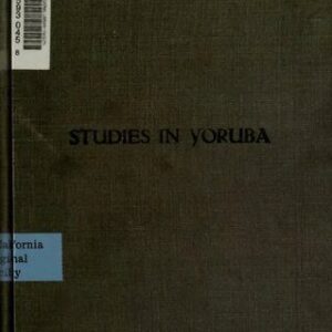 خرید و دانلود نسخه کامل کتاب Language Studies in Yoruba