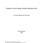 خرید و دانلود نسخه کامل کتاب Language use and language attitudes among rural Nisu
