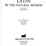 خرید و دانلود نسخه کامل کتاب Latin by the Natural Method: First Year