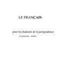 خرید و دانلود نسخه کامل کتاب Le français pour les étudiants de la jurisprudence (la première année)