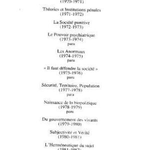 خرید و دانلود نسخه کامل کتاب Le gouvernement de soi et des autres : Cours au Collège de France (1982-1983)