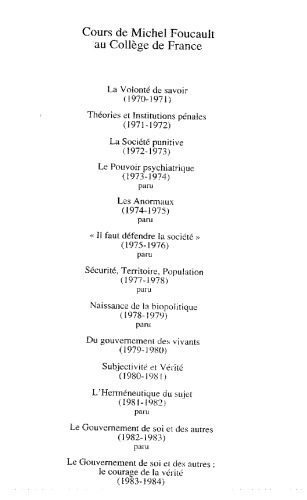 خرید و دانلود نسخه کامل کتاب Le gouvernement de soi et des autres : Cours au Collège de France (1982-1983)_68c5a13ac5a1c.jpeg خرید و دانلود نسخه کامل کتاب Le gouvernement de soi et des autres : Cours au Collège de France (1982-1983)