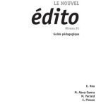 خرید و دانلود نسخه کامل کتاب Le nouvel édito. Guide pedagogique. Niveau B1