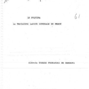 خرید و دانلود نسخه کامل کتاب Le Puquina : La troisième langue générale du Pérou