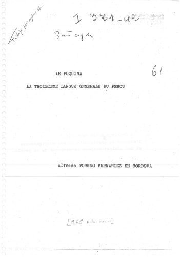 خرید و دانلود نسخه کامل کتاب Le Puquina : La troisième langue générale du Pérou_68c4ecd3a6cda.jpeg خرید و دانلود نسخه کامل کتاب Le Puquina : La troisième langue générale du Pérou