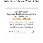 خرید و دانلود نسخه کامل کتاب Learn Indonesian. Vocabulary2001