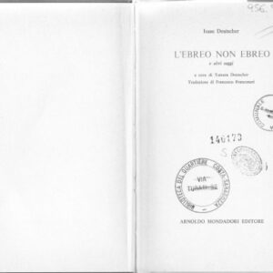خرید و دانلود نسخه کامل کتاب L’Ebreo non ebreo e altri saggi