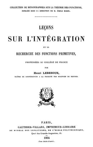 خرید و دانلود نسخه کامل کتاب Leçons sur l’intégration et la recherche des fonctions primitives_68c8a37bdabb9.jpeg خرید و دانلود نسخه کامل کتاب Leçons sur l’intégration et la recherche des fonctions primitives