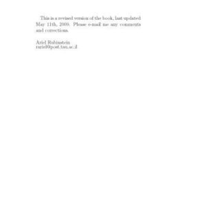 خرید و دانلود نسخه کامل کتاب Lecture Notes in Microeconomic Theory: The Economic Agent